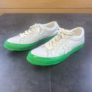 Converse Unisex Golf le Fleur Green & White Sneaker M/10.5 W/12.5